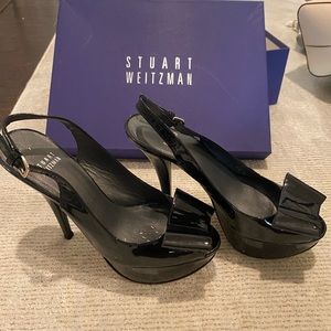 Black Stuart Weitzman Platform Heels